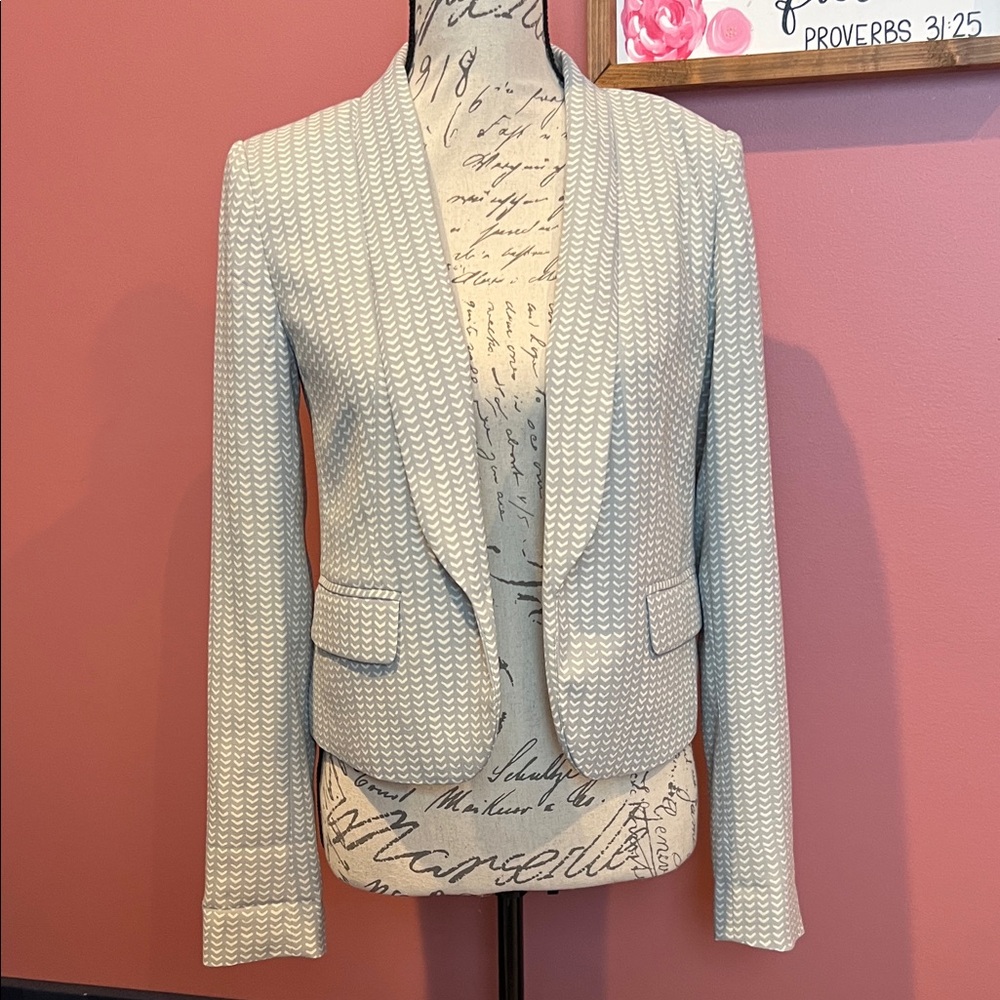 LOFT Textured Cream Blazer
